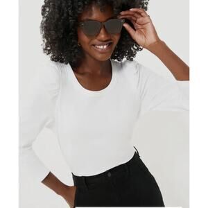 Tuckernuck Pomander Place White Vesty Long Sleeve Crewneck Size Small